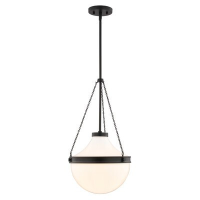 Lincoln One Light Pendant in Matte Black (63|P0449)