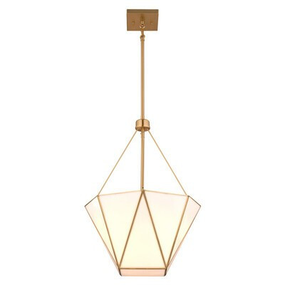 Burnett Three Light Pendant in Muted Brass (63|P0439)