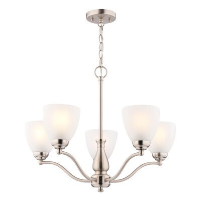 Bellwood Five Light Chandelier in Satin Nickel (63|H0312)
