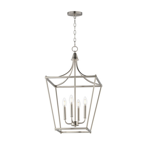 Clifton Four Light Pendant in Satin Nickel (16|25314SN)