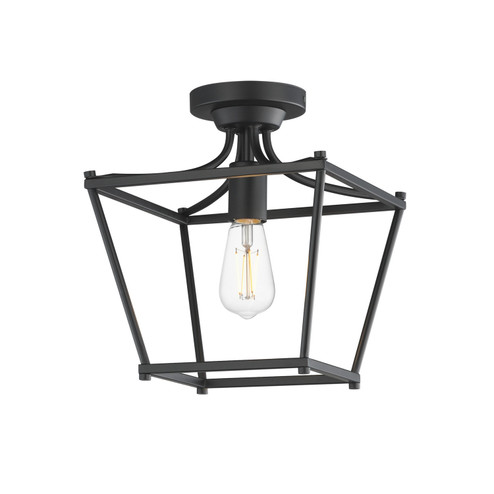 Clifton One Light Pendant / Semi-Flush in Black (16|25311BK)