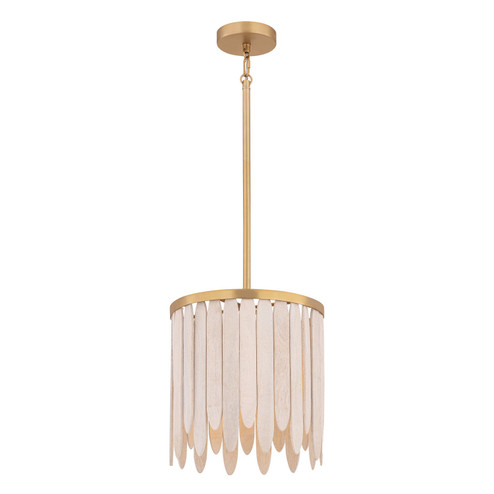 Marimba One Light Pendant in Weathered White (16|22511WWTNAB)