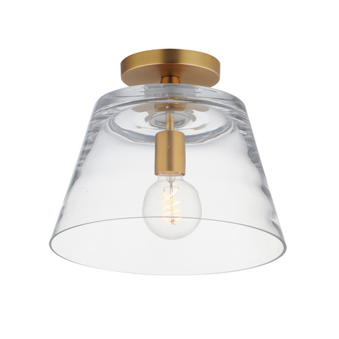 Hudson One Light Pendant in Natural Aged Brass (16|12880CLNAB)