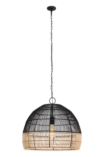Downtown Urban Naturals One Light Pendant in Matte Black (405|6591PBK20NT)