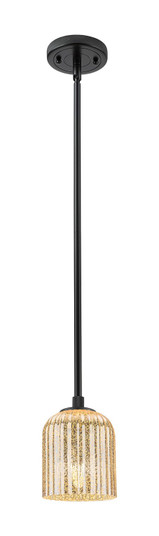 Downtown Urban One Light Pendant in Matte Black (405|4341SBKG5595ME)