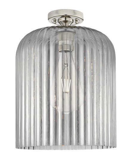 Downtown Urban One Light Flush Mount in Polished Nickel (405|4341FPNG55912SM)