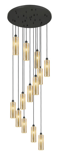Downtown Urban 13 Light Pendant in Matte Black (405|132BKB13PBKG43412ME)