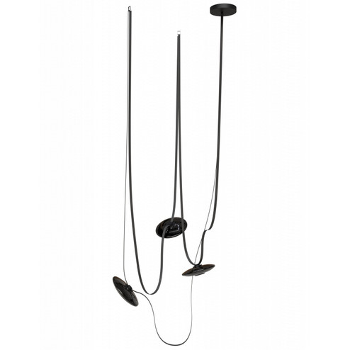 Fremont LED Chandelier in Black (192|HF7203G202BLK)