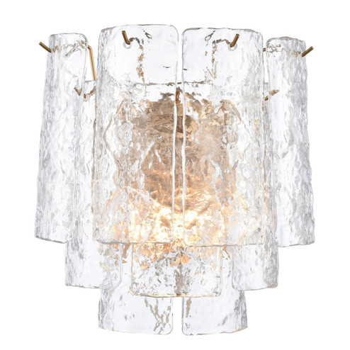 Fire and Ice Two Light Wall Sconce in Lacquered Gold (581|851642)