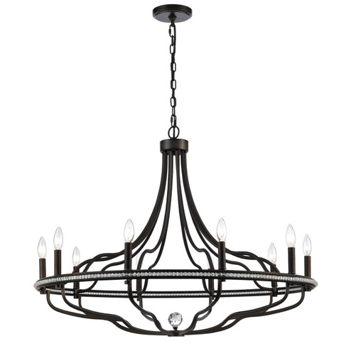 Tuscan Ten Light Chandelier in Dark Bronze (581|8515310)