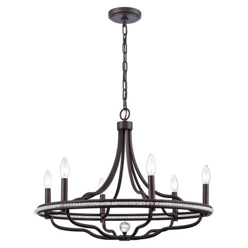 Tuscan Six Light Chandelier in Dark Bronze (581|851516)