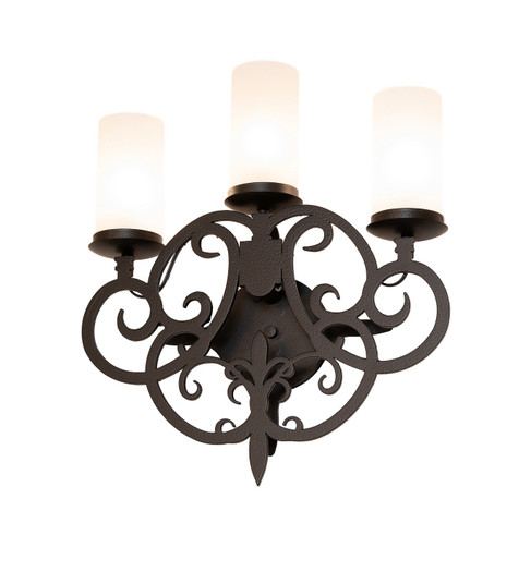 Ashley LED Wall Sconce in Black Satin Wrought Iron (57|292519)