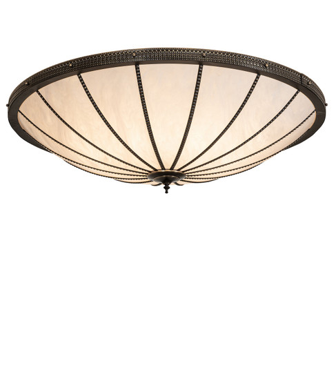 Shansky Eight Light Flush Mount in Hi-Lited Craftsman Brown White (57|290307)