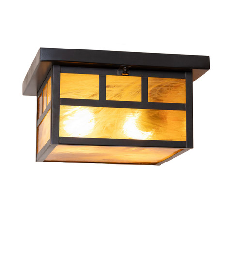 Hyde Park 12'' Flush Mount in Craftsman Brown (57|286042)