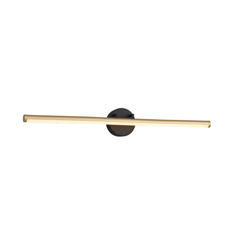 No Shade Material LED Linear Wall/Bath in Matte Black w/ Brass (102|NSH9117MBBR)