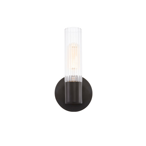 Fusion One Light Wall Sconce in Matte Black (102|FSN8351CLFTMBLK)