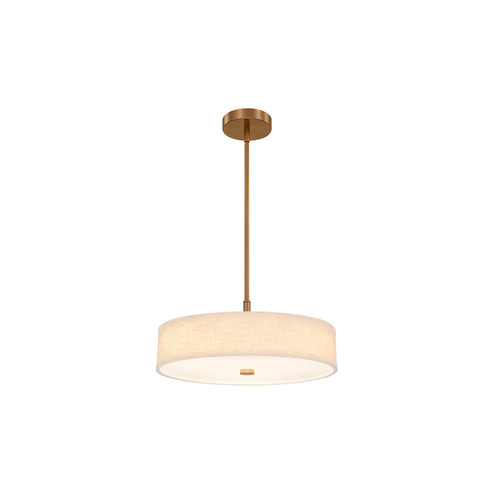 Textile LED Pendant in Brushed Brass (102|FAB9311CREMBRSS)