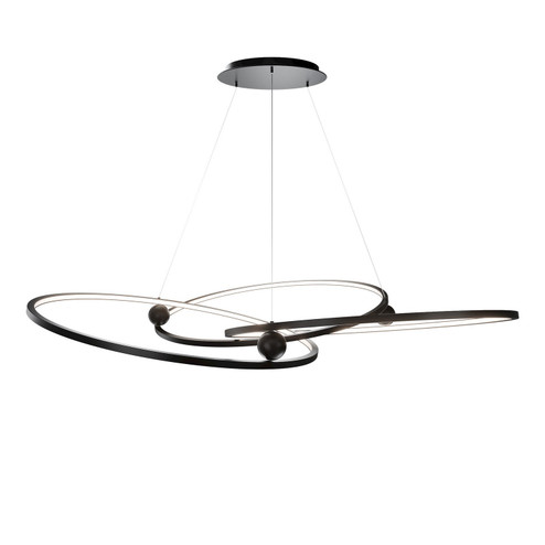 Sidewinder LED Chandelier in Aged Brass (34|PD415660TWAAB)