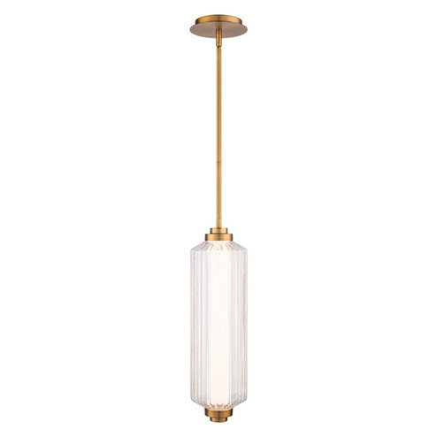 Portos LED Pendant in Aged Brass (34|PD118620AB)