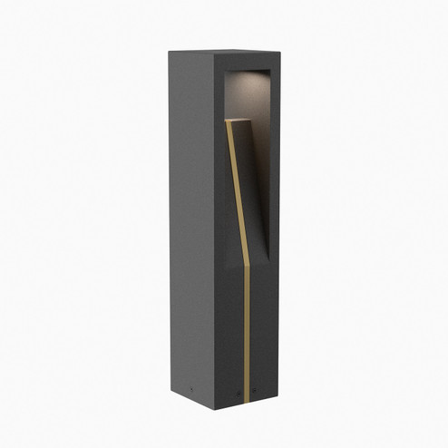 Cubical LED Bollard in Granite on Aluminum (34|670530GT)