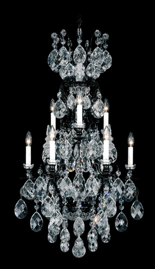 Renaissance Ten Light Chandelier in Antique Silver (53|378048R)