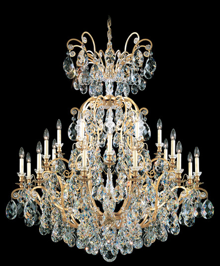 Renaissance 25 Light Chandelier in Black (53|377451R)