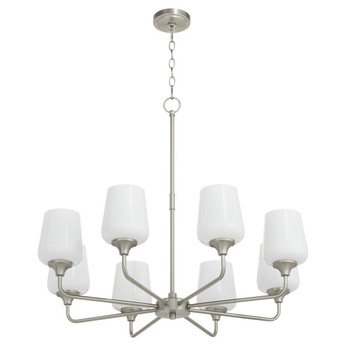 Raymond Eight Light Chandelier in Satin Nickel (19|63138265)