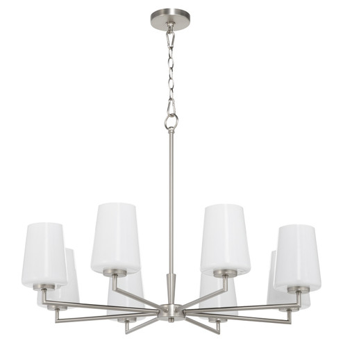 Goodwin Eight Light Chandelier in Satin Nickel (19|62048265)