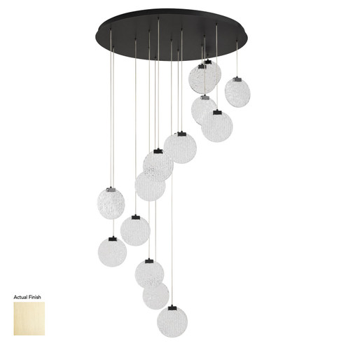 Axiom LED Pendant in Aged Brass (19|3605240)