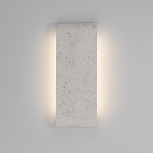 Stela LED Outdoor Wall Mount in White Travertine (62|7280OWL16WT)