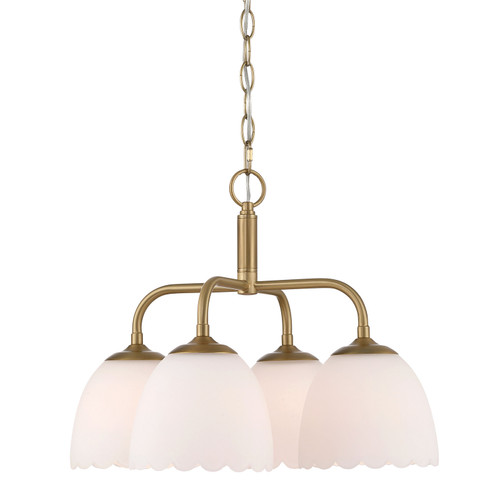 Dorinda Four Light Pendant in Brushed Champagne Brass (62|69544PBCBOP)