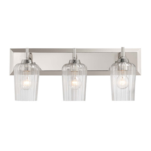 Brilia Three Light Vanity in Polished Nickel (62|5189BA3PNFLT)