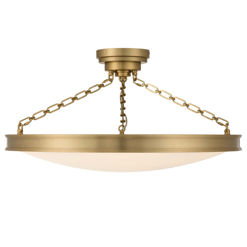 Cameron LED Semi-Flush Mount in Brushed Champagne Brass (62|170030SFBCBEG)