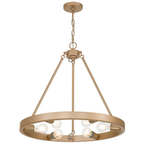 Castile Six Light Chandelier in French Gold (62|10196FRG)