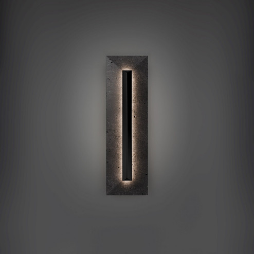 Bell Tower LED Outdoor Wall Sconce in Basalt Stone/Black (281|WSW218620BVBK)