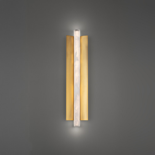 Rapper LED Wall Sconce in Aged Brass (281|WS242624AB)