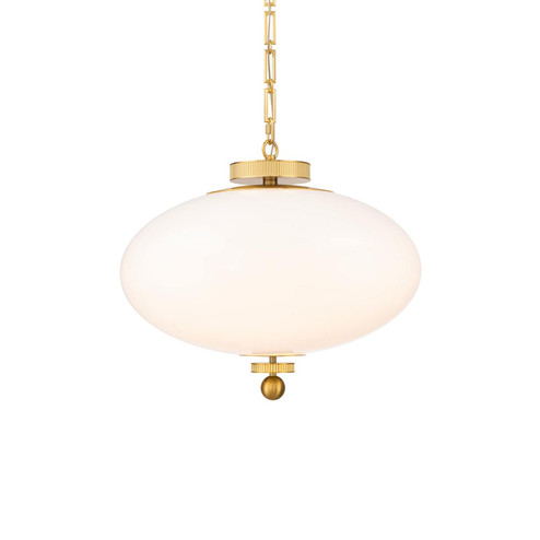 Glossey LED Pendant in Vintage Brass (281|PD608622TWAVB)