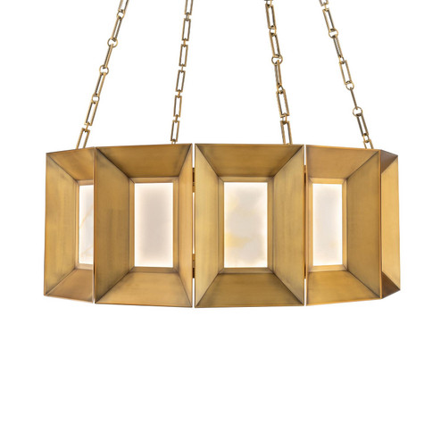 Austen LED Pendant Chandelier in Aged Brass (281|PD604636AB)