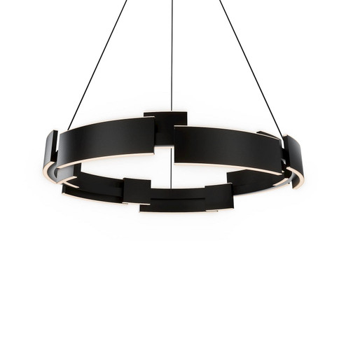 Keefe LED Pendant Chandelier in Black (281|PD232632TWABK)