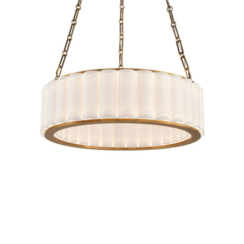 Poplin LED Pendant in Aged Brass (281|PD214627TWAAB)