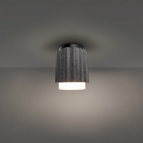 Caviar LED Flush Mount in Basalt Stone/Black (281|FM222607BVBK)