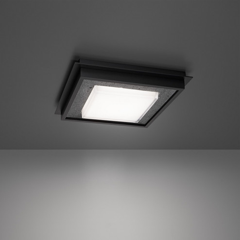 Grandstand LED Flush Mount in Basalt Stone/Black (281|FM212614BVBK)