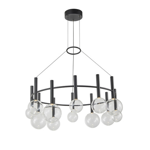 Terra LED Chandelier in Black (78|AC6852BK)
