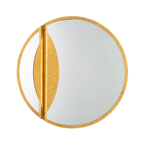 Divisio One Light Mirror in Oxidized Gold Leaf (33|803905)