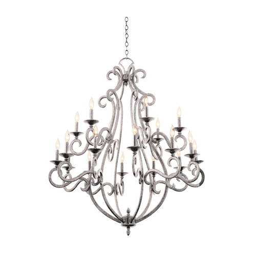 Santa Barbara 18 Light Chandelier in Pearl Silver (33|3163PS)