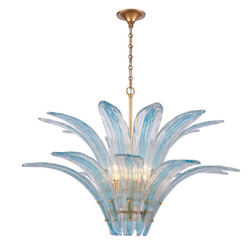 Fiore Ten Light Pendant in Antique Gold Leaf (581|8539010)