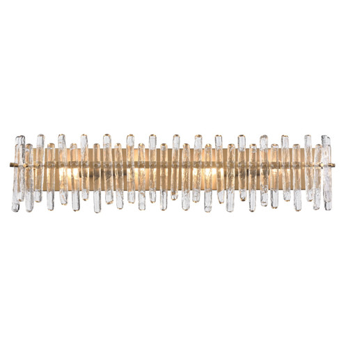 Icicles Four Light Vanity in Satin Brass (581|851084)