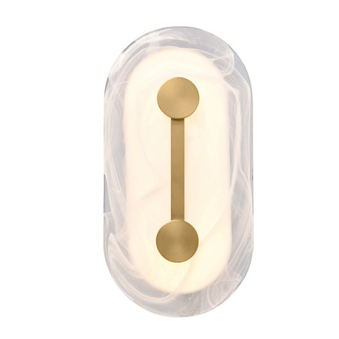 Zubris LED Outdoor Wall Sconce in Gold (581|65050)
