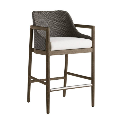 Chilton Outdoor Bar Stool in Pearl/Dark Gray Wash (314|FSS17)