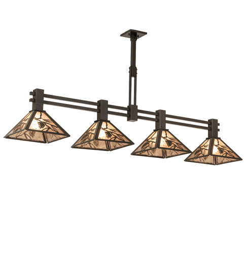 Whispering Pines Four Light Island Pendant in Timeless Bronze (57|288969)